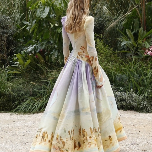 Zimmermann Silk Blend Gauze Maxi Dress Size 0/S - Picture 2 of 14